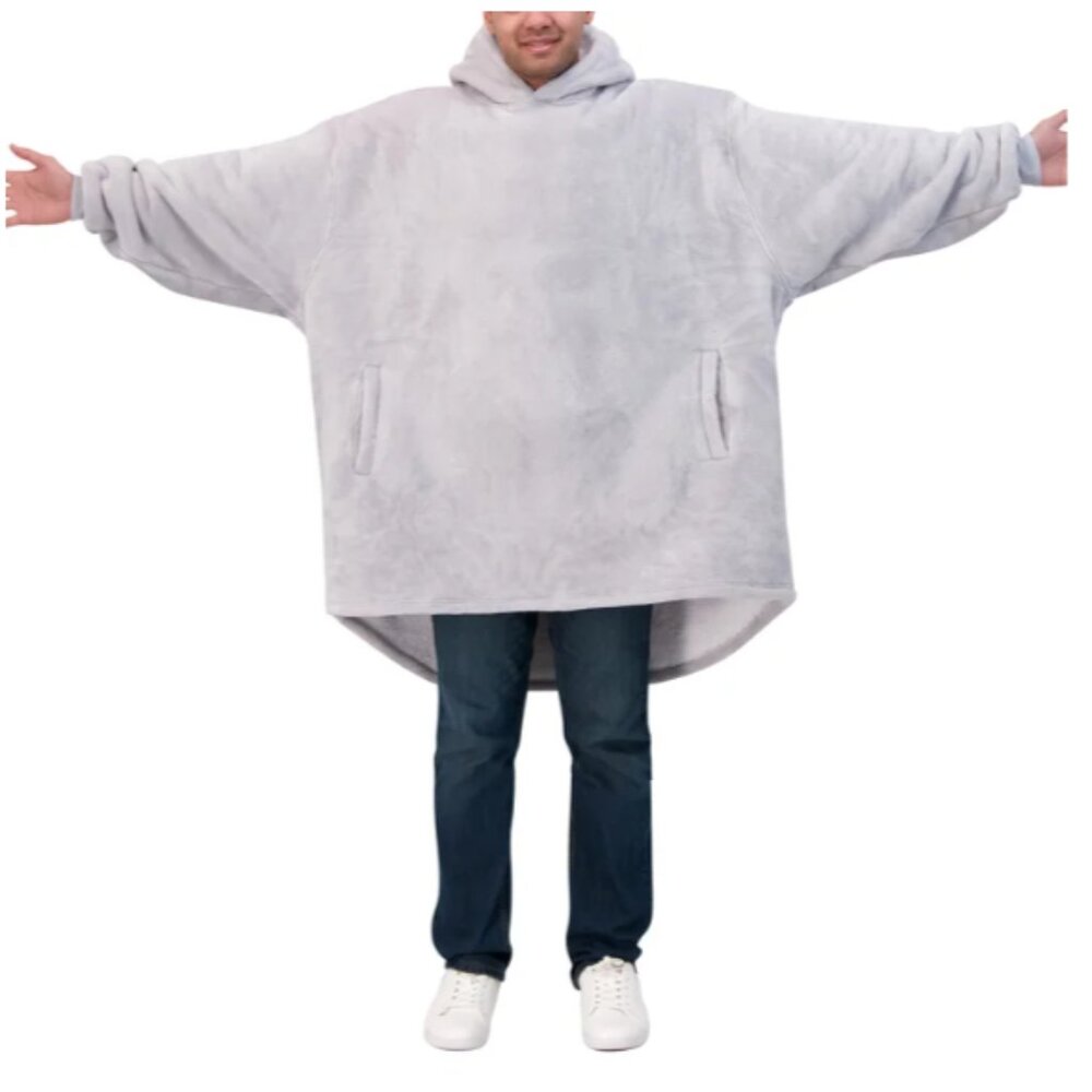 The Wayy Big Hoodie Unisex Gray - Picture 3 of 4